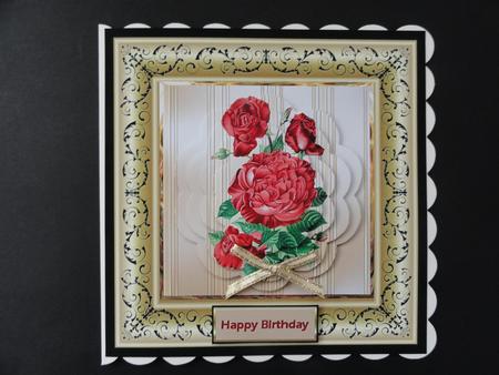 Red Roses Card with Petal Stackers by Valerie Spowart