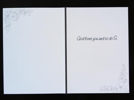 Insert - Religious Messages - God Loves You by Valerie Spowart