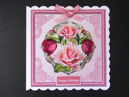 A Cluster of Roses Card with a Petal Stacker by Valerie Spowart