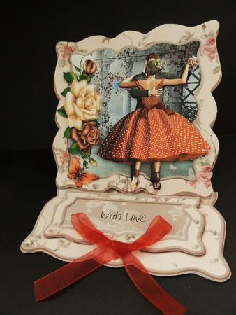 Vintage Dance Easel Card Kit by Valerie Spowart