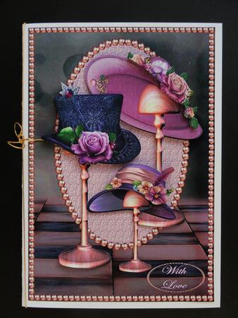 Vintage Hats in Pearl Frame by Valerie Spowart