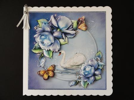 Porcelain Blue 8" Square Card Mini-kit by Valerie Spowart