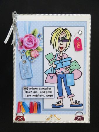 J.j. Has Been Shopping Quick Card by Valerie Spowart