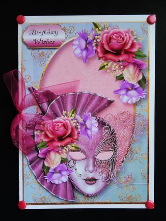 Beautiful Belle Roses Masque by Valerie Spowart