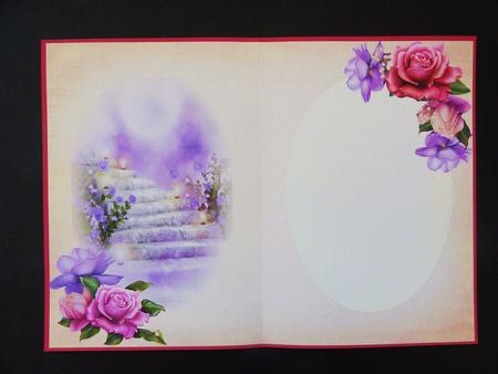 Beautiful Belle Roses Golden Scene - Insert by Valerie Spowart