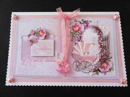 Baby Girl Book Style Topper by Valerie Spowart