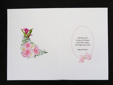 Flowers for Birthday or Mothers Day Insert by Valerie Spowart