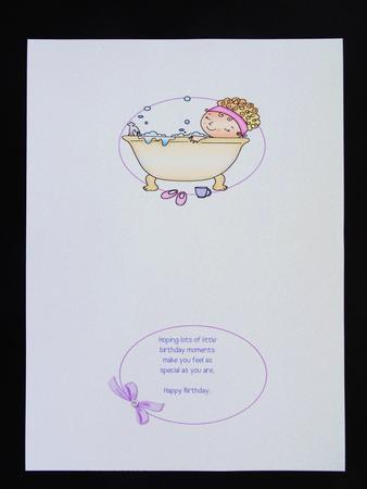 Relax and Enjoy Your Birthday Insert by Valerie Spowart