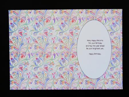 Florentine Swirl Pattern Paper Insert 1 by Valerie Spowart