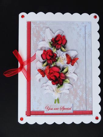 Corsage Lilies and Roses by Valerie Spowart