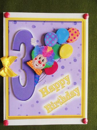 Clowning Around #10- Happy Birthday- 3yrs by Valerie Spowart
