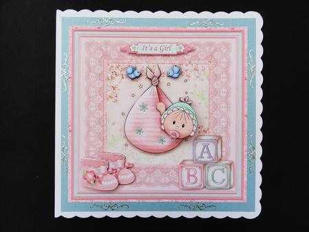 New Baby Girl Bundle Mini Kit & Decoupage by Valerie Spowart