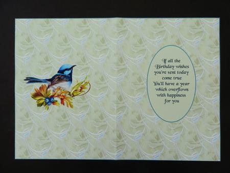 Mother Nature Birthday Insert by Valerie Spowart