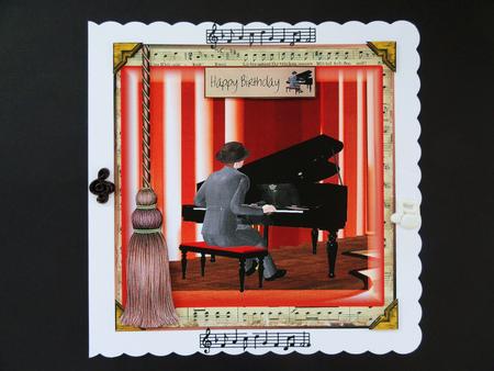 The Piano Man Topper by Valerie Spowart