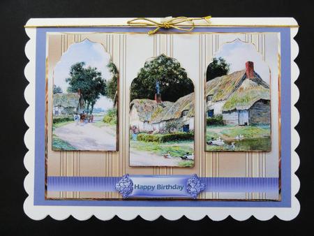 Coming Home from Market Panel Card and Toppers by Valerie Spowart