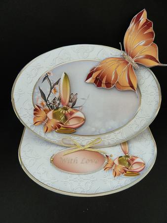 Butterfly Perfume Oval Easel Mini Kit by Valerie Spowart