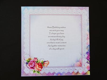 8x8 Beautiful English Rose Garden Mini Kit Insert by Valerie Spowart