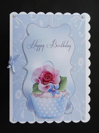Cupcake Card Topper - Happy Birthday by Valerie Spowart