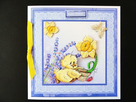 Chick and a Daffodil 8x8 Card Mini Kit by Valerie Spowart