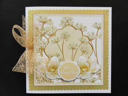 Cream Magnolia Both of You 7in Time Flower Deco Topper by Valerie Spowart