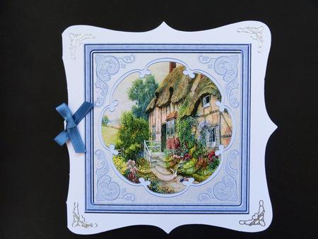 Country Cottage Card with Petal Stackers by Valerie Spowart