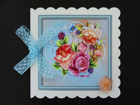 English Rose Card and Petal Stackers by Valerie Spowart