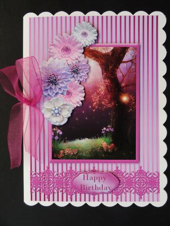 In the Woods Decoupage Card Front by Valerie Spowart