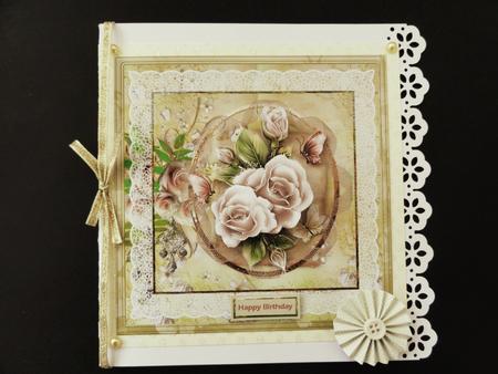 Mothering Sunday Rose 8x8 Card Mini Kit by Valerie Spowart