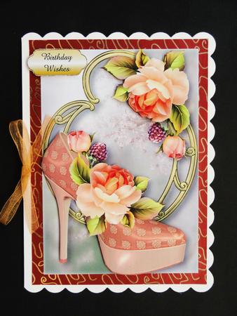 Stunning Shoes - the Milan - Peach Roses - Version 2 by Valerie Spowart