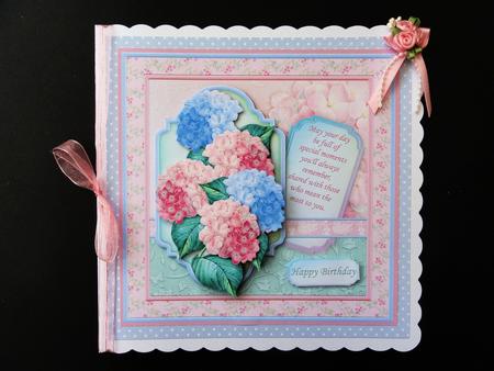 Hydrangea 8x8 Mini Kit with Decoupage by Valerie Spowart