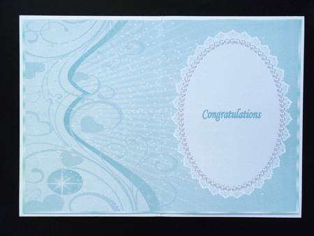Green Hearts and Swirls Insert, with Lace & Pearls 5 by Valerie Spowart
