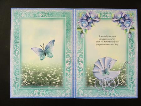 Insert to Compliment Baby Boy Pram Topper by Valerie Spowart