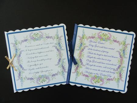 Easter Card Fronts with Verse by Valerie Spowart