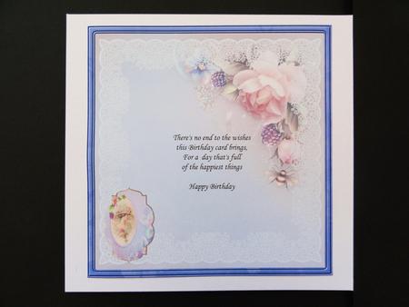 Vintage Lady and Rose Insert by Valerie Spowart