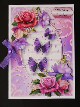 Butterfly Trio and Belle Roses by Valerie Spowart