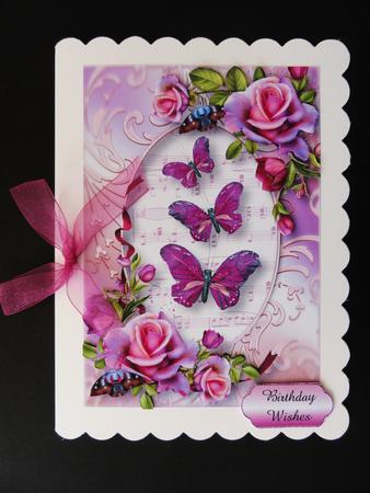 Butterfly Trio and Romantica Roses by Valerie Spowart