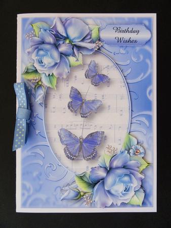 Butterfly Trio and Porcelain Roses by Valerie Spowart