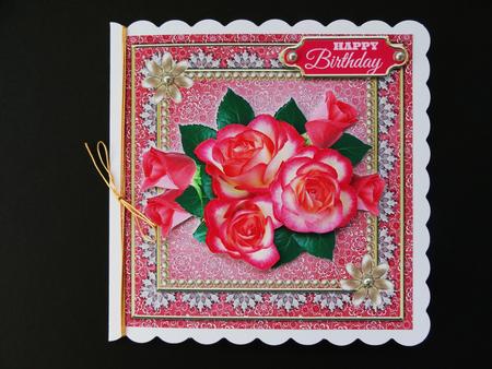 Golden Pink Roses by Valerie Spowart