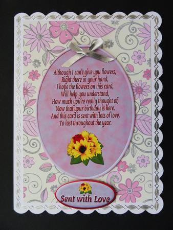 Three Birthday Verse Toppers (with Greetings) by Valerie Spowart
