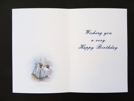 Sailing Ship Quick Card Insert by Valerie Spowart