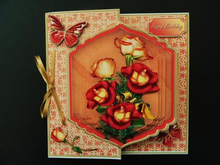 Harvest Roses Offset Card Mini Kit by Valerie Spowart