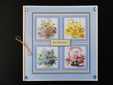 Variety of Flowers Quick Card with Toppers by Valerie Spowart
