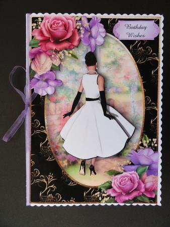 Crisp White Dress & Belle Roses by Valerie Spowart