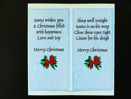 Santa and His Sack Standard Dl Insert by Valerie Spowart