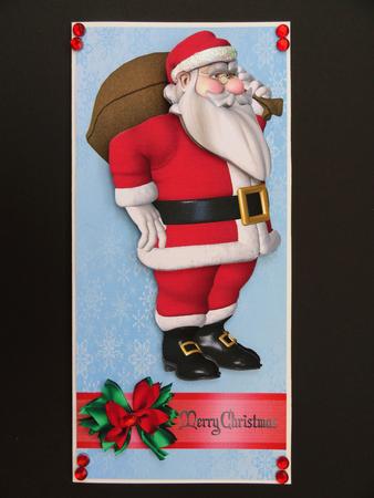 Santa and His Sack Standard Dl by Valerie Spowart