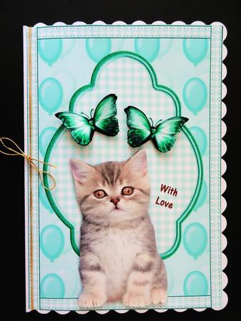 Cute Kitten with Love by Valerie Spowart