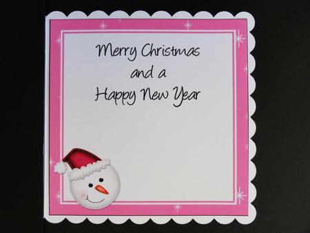 Christmas Snowman 6x6 Fun Novelty Square Insert Panel by Valerie Spowart