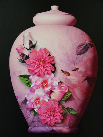 Pretty Pots Card Mini Kit - Pink Posy by Valerie Spowart