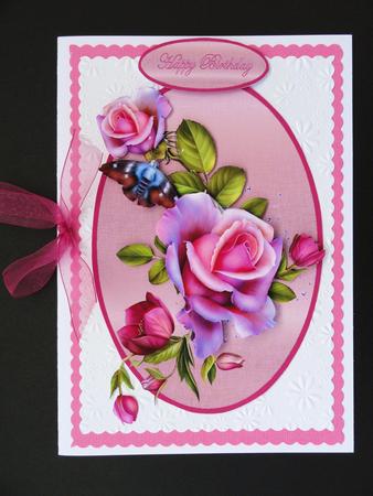 Romantic Pink Rose by Valerie Spowart