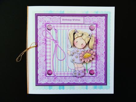 Chloe Loves Daisies Card with Decoupage by Valerie Spowart
